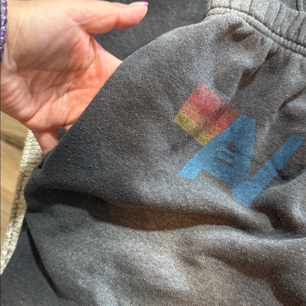 Aviator Nation Logo Faded Smoke SET Hoodie Small/Sweatpants Pockets Medium - Picture 10 of 10